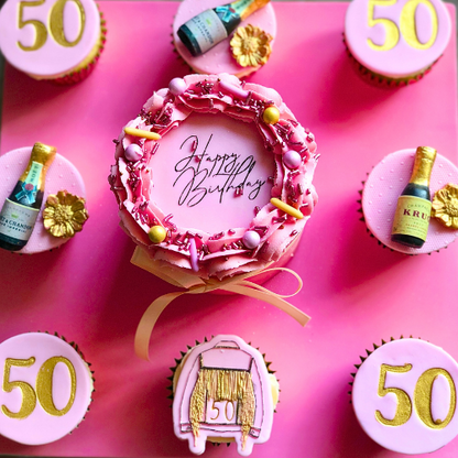 Mini Birthday Celebration Cake & Cupcakes – Chic & Personalised