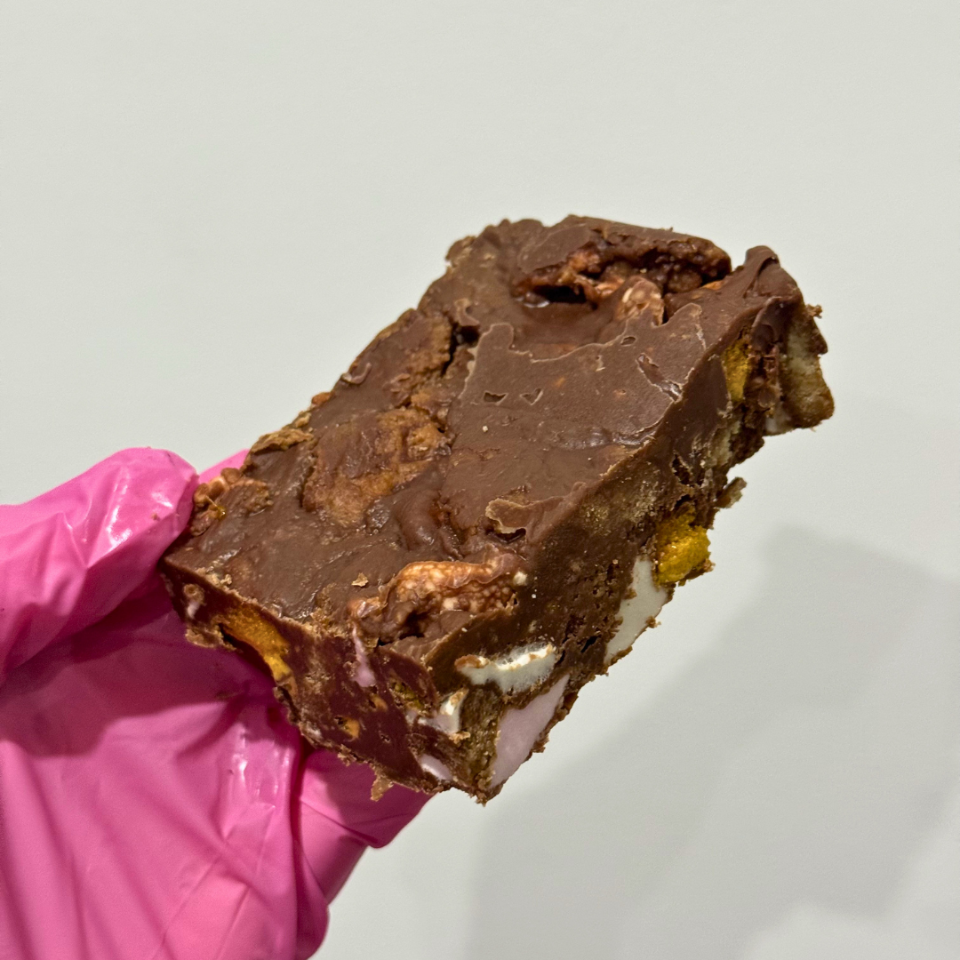 Rocky Road with honeycomb pieces