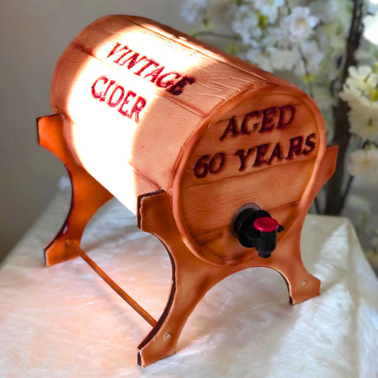 Pouring Beer Barrel Cake